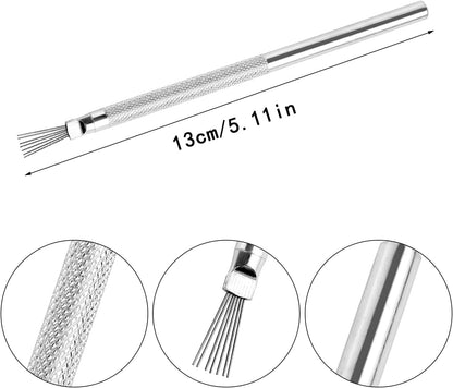 1/2/6pcs 7 Pins Needles Texture Ceramics Tools Set, Polymer Clay Sculpting, DIY Pottery Brush for Detailed Molding
