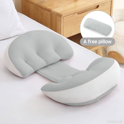 Pregnancy Pillow, Cotton Waist Support, Auxiliary Pillow for Pregnant Women Sleeping, Comfortable Body Pillow