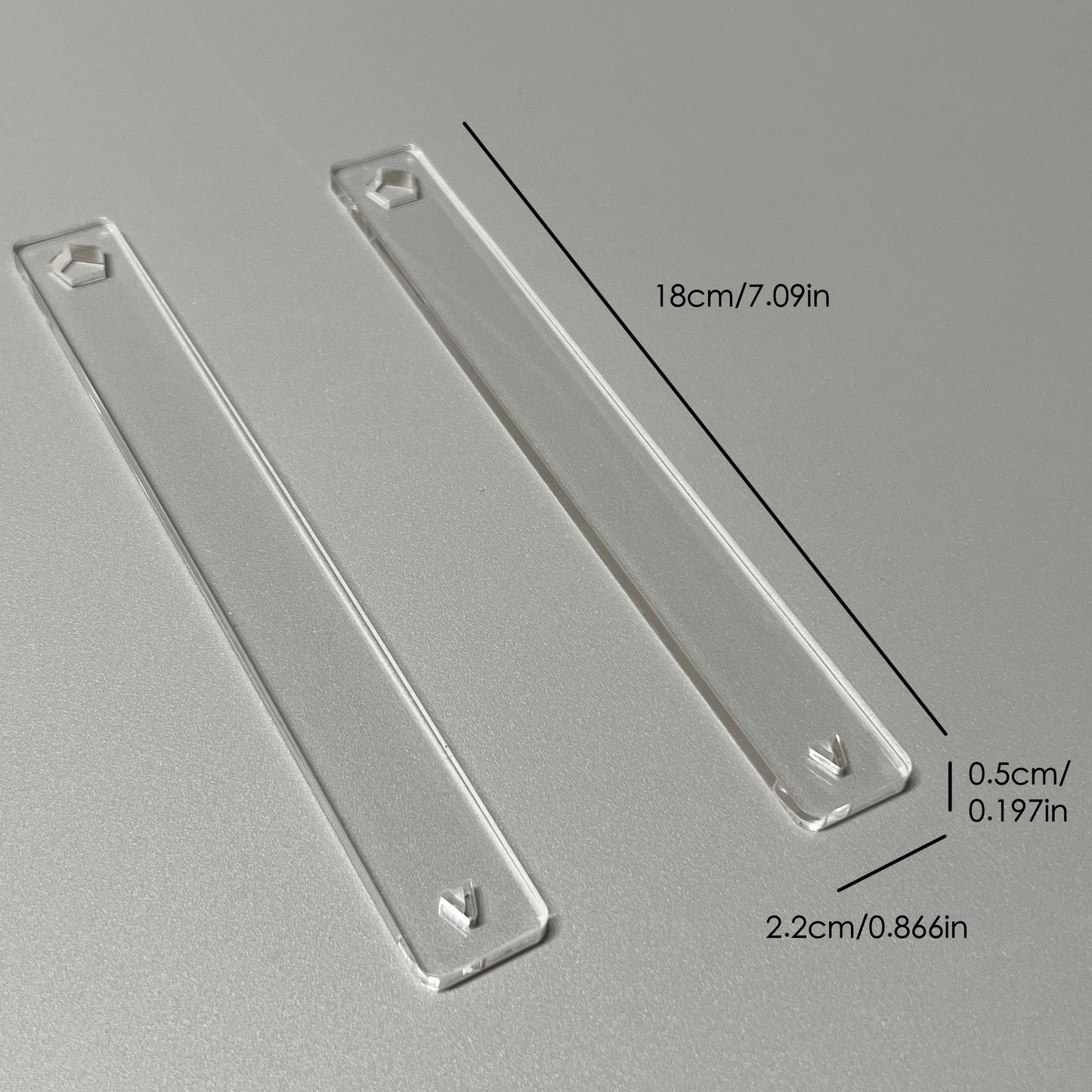 Professional Acrylic Thickness Gauge, Essential Pottery Clay Tool for Precise Slab Rolling & Crafting