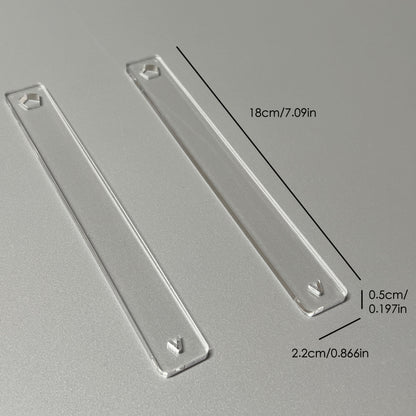 Professional Acrylic Thickness Gauge, Essential Pottery Clay Tool for Precise Slab Rolling & Crafting