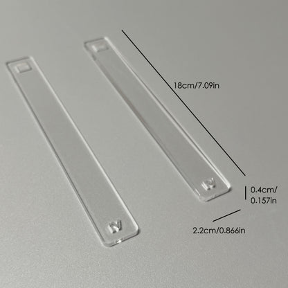 Professional Acrylic Thickness Gauge, Essential Pottery Clay Tool for Precise Slab Rolling & Crafting