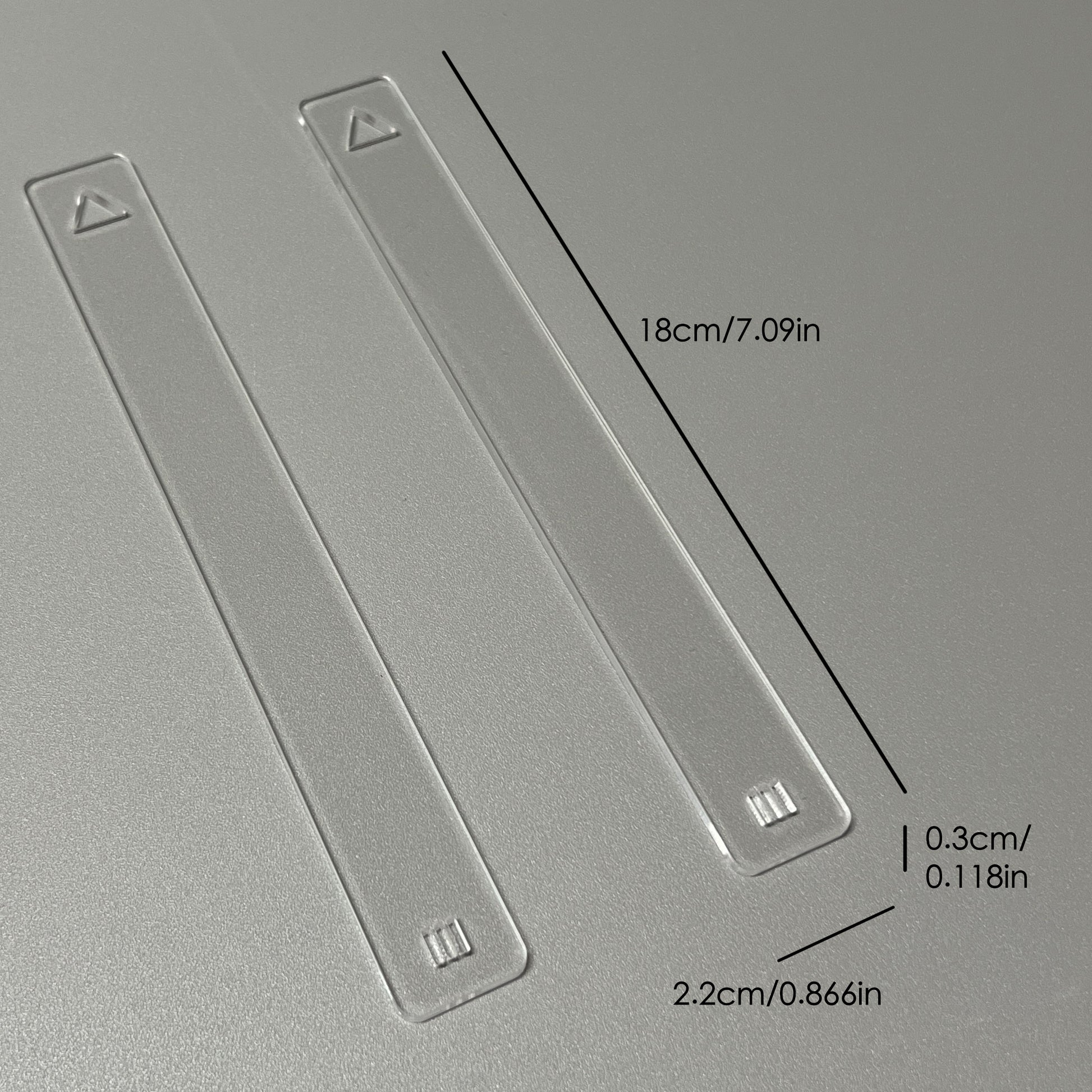 Professional Acrylic Thickness Gauge, Essential Pottery Clay Tool for Precise Slab Rolling & Crafting