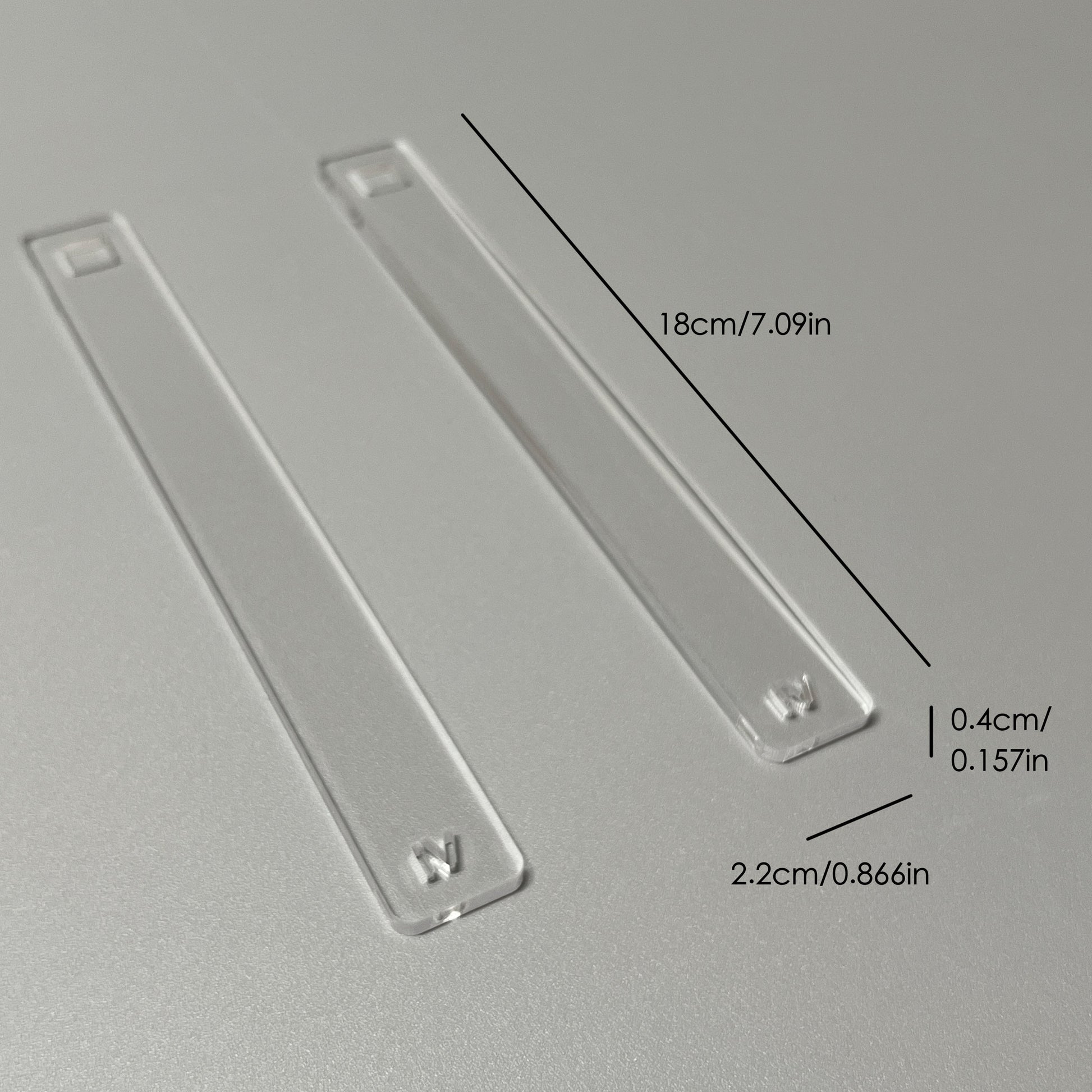 Professional Acrylic Thickness Gauge, Essential Pottery Clay Tool for Precise Slab Rolling & Crafting