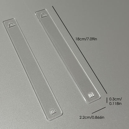 Professional Acrylic Thickness Gauge, Essential Pottery Clay Tool for Precise Slab Rolling & Crafting