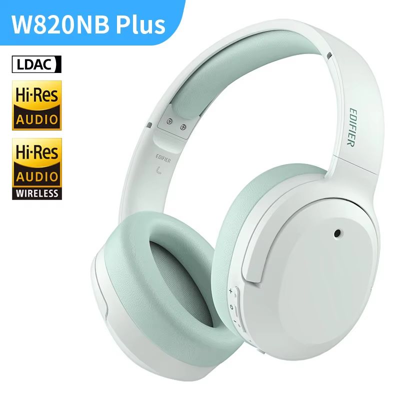 Edifier W820NB Plus Wireless Headphones  OverEar Bluetooth Headset With 43dB ANC HiRes LDAC  49H Pl 10