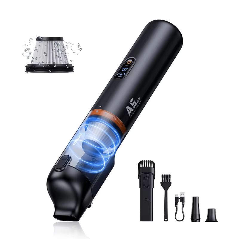Baseus A5 Car Vacuum Cleaner  2in1 Powerful Wireless Handheld Vacuum With Strong Suction For Car  H 6