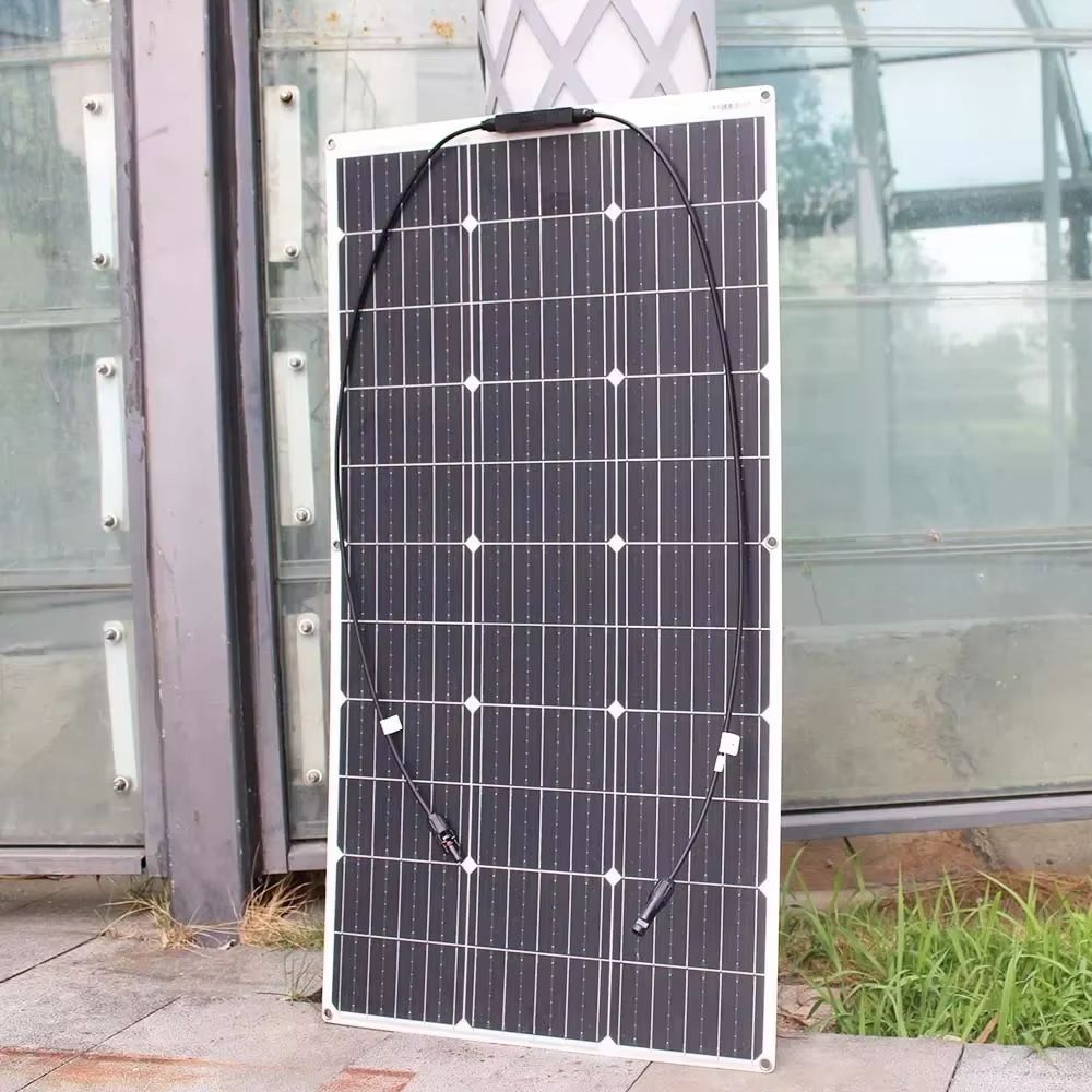 12V Flexible Solar Panel  100W600W Bendable Waterproof Monocrystalline Panel For RV Boat And Outdoo 2