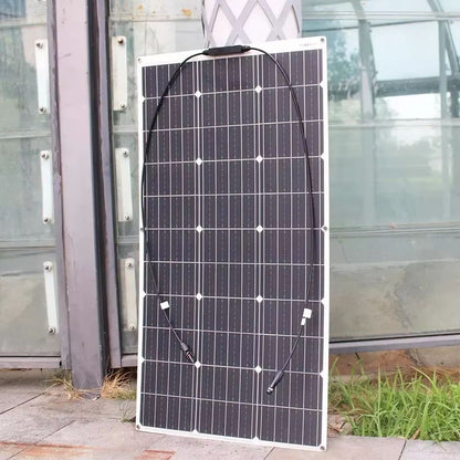 12V Flexible Solar Panel  100W600W Bendable Waterproof Monocrystalline Panel For RV Boat And Outdoo 2