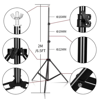 Photography Backdrop Stand  Adjustable Telescopic Background Stand For Studio Video And Party Decor 3