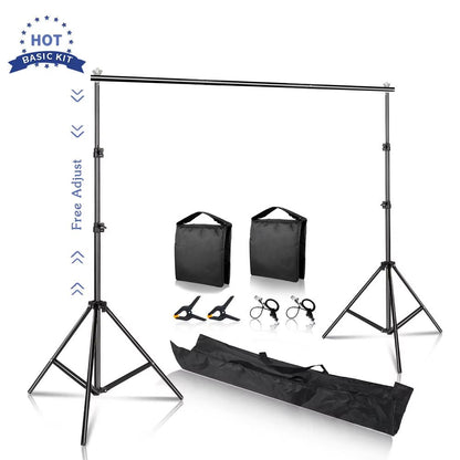 Photography Backdrop Stand  Adjustable Telescopic Background Stand For Studio Video And Party Decor 7