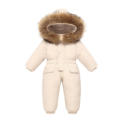 Winter Snow Overalls Clothes Snowsuit Duck Down Jacket Kids Girl Coat Park Infant Boy Jumpsuit Baby 3