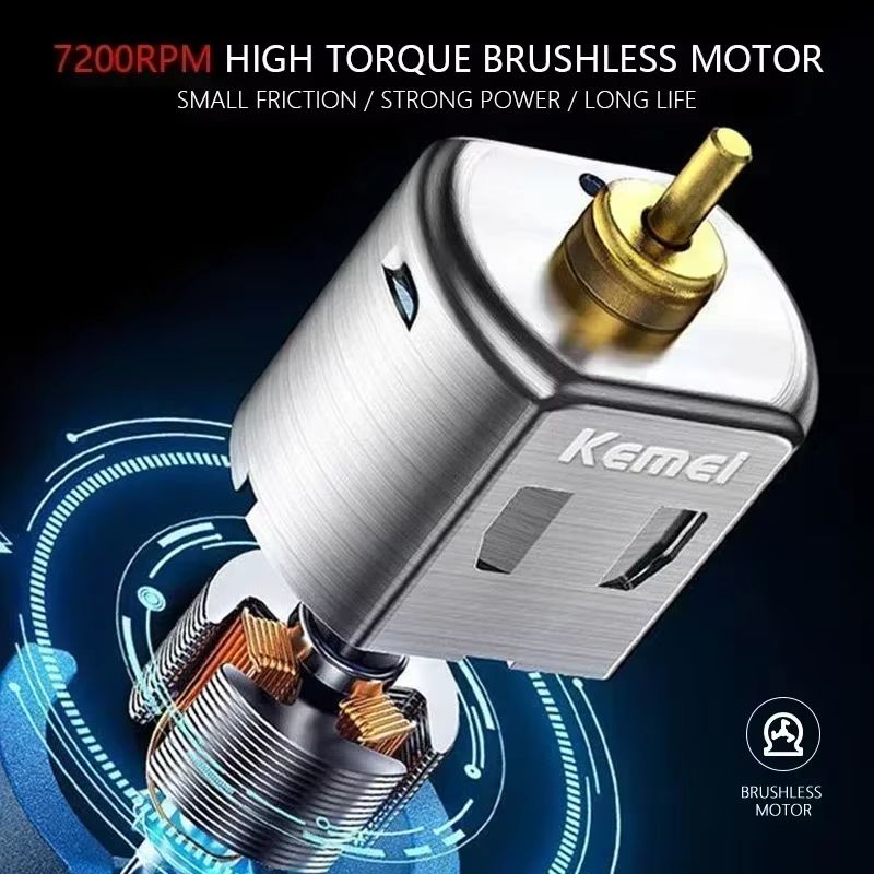 Kemei KM2299 Professional Hair Clipper  Mens Hair Trimmer  Haircut Machine With Precision Cutting B 4