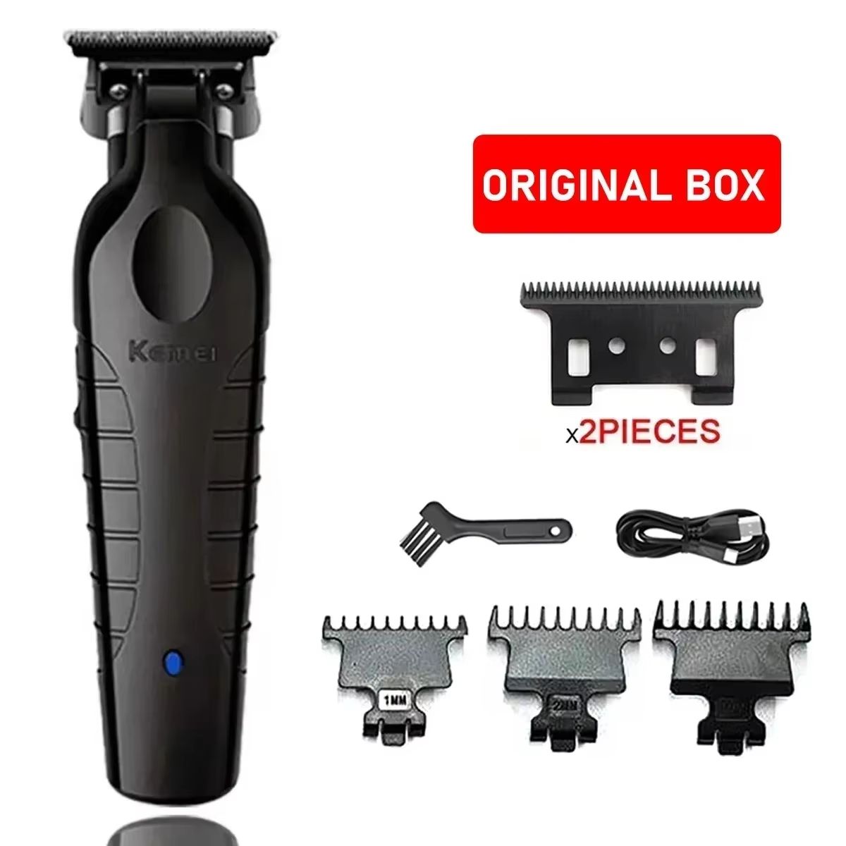 Kemei KM2299 Professional Hair Clipper  Mens Hair Trimmer  Haircut Machine With Precision Cutting B 10