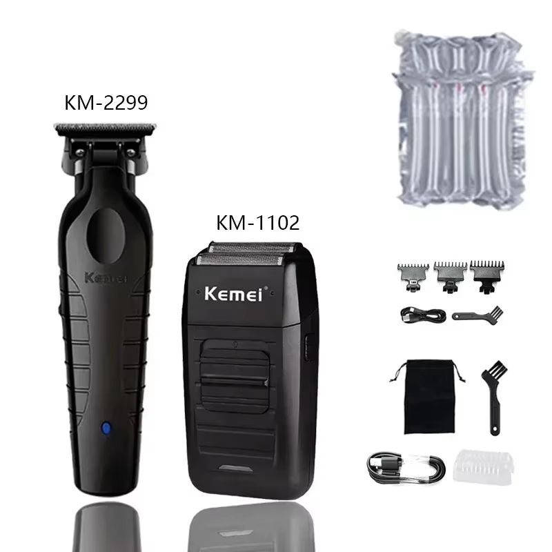 Kemei KM2299 Professional Hair Clipper  Mens Hair Trimmer  Haircut Machine With Precision Cutting B 12