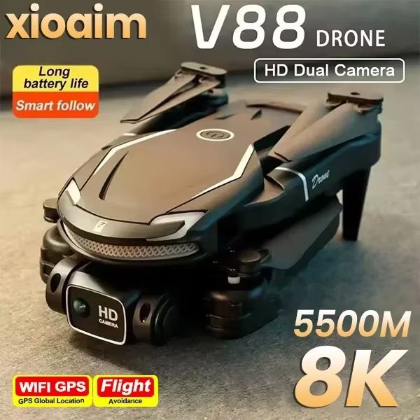 Xiaomi V88 8K Drone – GPS Professional Quadcopter with Dual HD Camera, 5G Transmission & Remote Control UAV