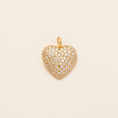 GoldPlated Small Pendant With Love Airplane Letters Smiling Face  Horseshoe Color Preserved Fashion
