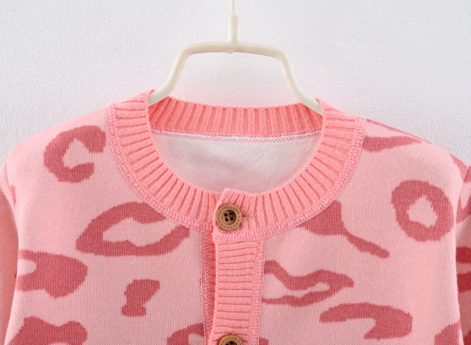 Toddler Baby Knitted Romper Girls Bodysuit Pink Leopard Print Long Sleeve Cute Autumn Baby Clothes Jumpsuit Newborn Gift