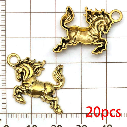 Western Cowboy Charms Set Alloy Horseshoe Cactus Hat Boots Pendants For DIY Jewelry Making Bracelet 10