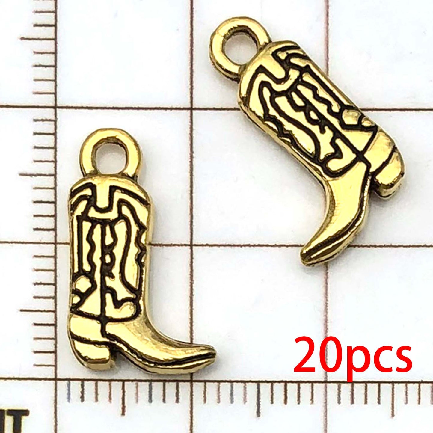 Western Cowboy Charms Set Alloy Horseshoe Cactus Hat Boots Pendants For DIY Jewelry Making Bracelet 26