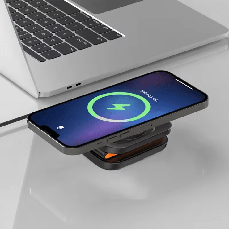 30W 3in1 Foldable Magnetic Wireless Charger Stand For IPhone Apple Watch And AirPods 1