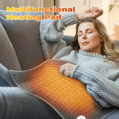 Electric Heating Pad for Back Pain and Menstrual Cramps with Adjustable Thermostat