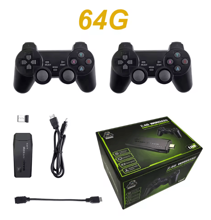 Retro Video Game Console Stick With 24G Wireless Controllers And 20000 Games 3