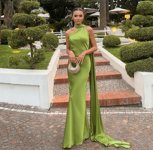 Elegant Ribbon Halter Maxi Dress For Women Backless Sleeveless Party Wear 7