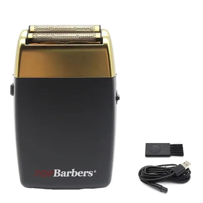 POP Barbers P620 Professional Electric Beard Trimmer  Double Foil Shaver  USB Rechargeable Hair Cut 14