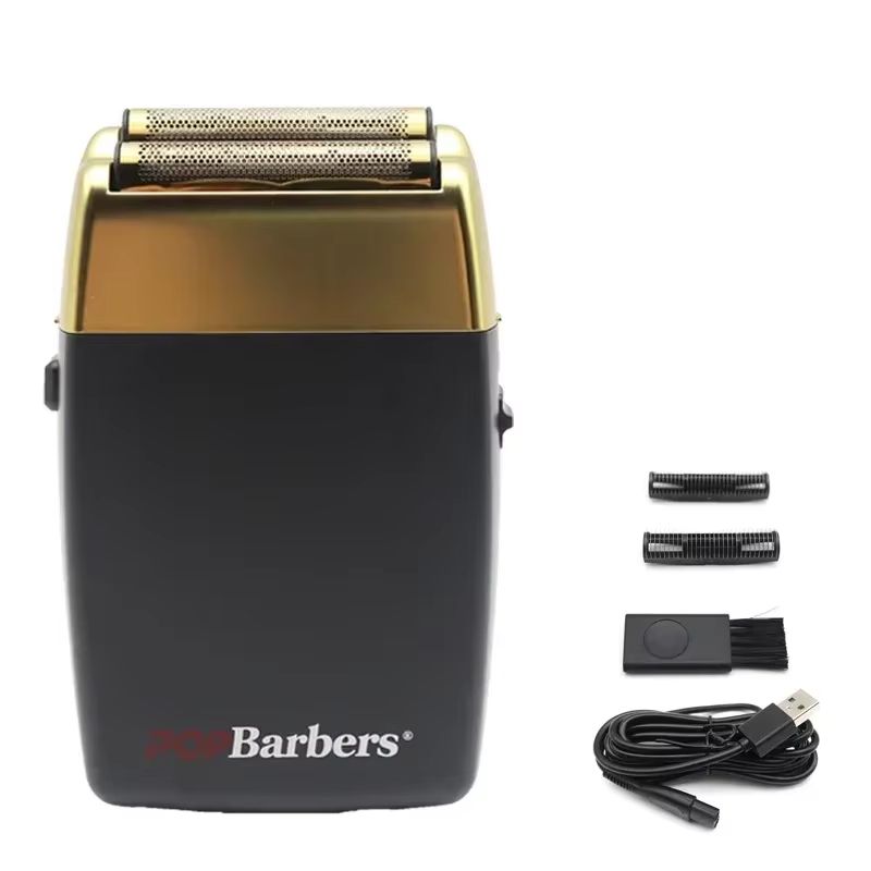 POP Barbers P620 Professional Electric Beard Trimmer  Double Foil Shaver  USB Rechargeable Hair Cut 16