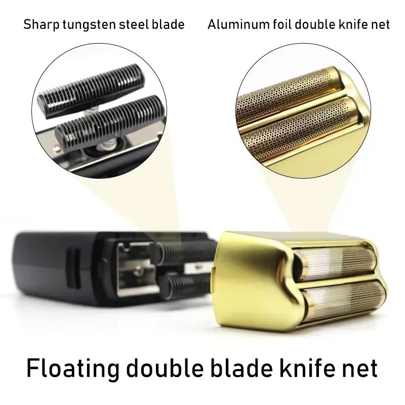 POP Barbers P620 Professional Electric Beard Trimmer  Double Foil Shaver  USB Rechargeable Hair Cut 1