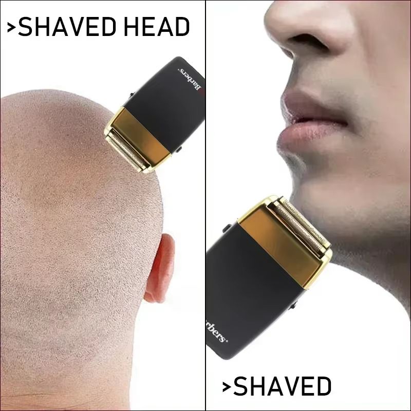 POP Barbers P620 Professional Electric Beard Trimmer  Double Foil Shaver  USB Rechargeable Hair Cut 4