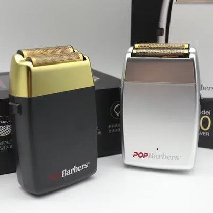 POP Barbers P620 Professional Electric Beard Trimmer  Double Foil Shaver  USB Rechargeable Hair Cut 5