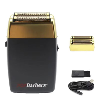 POP Barbers P620 Professional Electric Beard Trimmer  Double Foil Shaver  USB Rechargeable Hair Cut 18