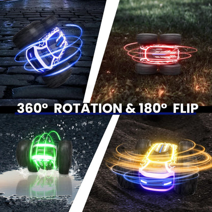 Sinovan Remote Control Stunt Car With LED Lights And 360 Degree Rotating Action For Kids 4