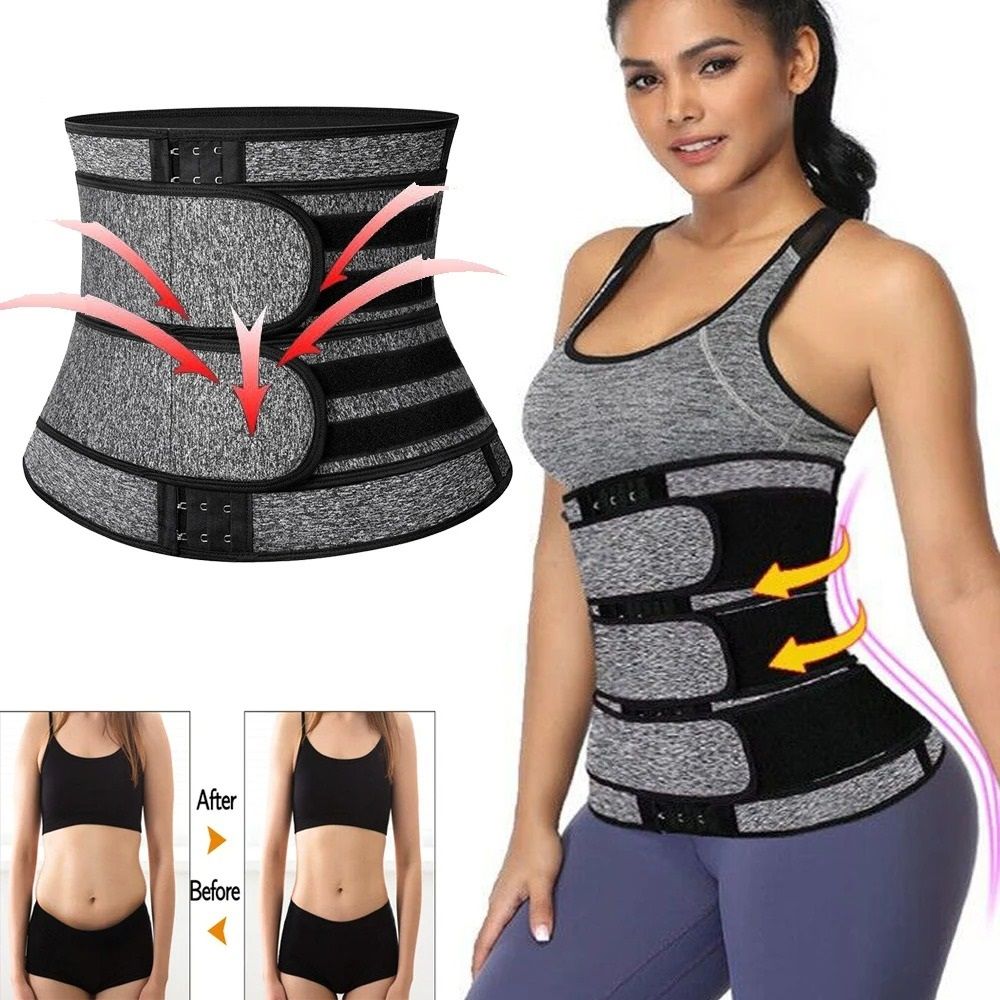 Neoprene Sweat Waist Trainer Corset Trimmer Belt for Workout and Back Support