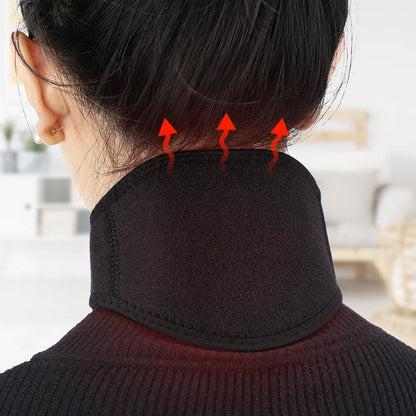 Self Heating Tourmaline Neck Support Brace Belt Infrared Magnet Therapy 2
