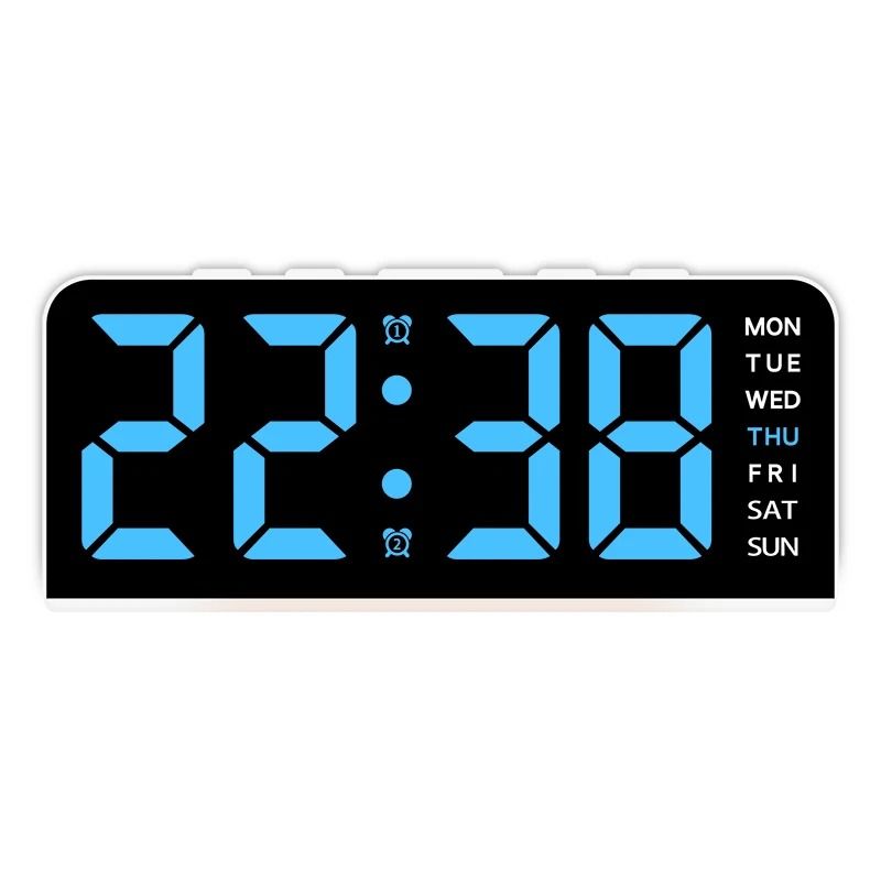 USB Powered Digital Alarm Clock With Mood Light Dual Alarm And Snooze 11