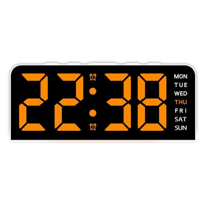 USB Powered Digital Alarm Clock With Mood Light Dual Alarm And Snooze 12