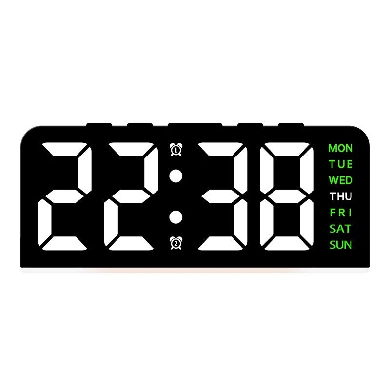 USB Powered Digital Alarm Clock With Mood Light Dual Alarm And Snooze 13