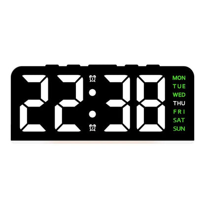 USB Powered Digital Alarm Clock With Mood Light Dual Alarm And Snooze 13