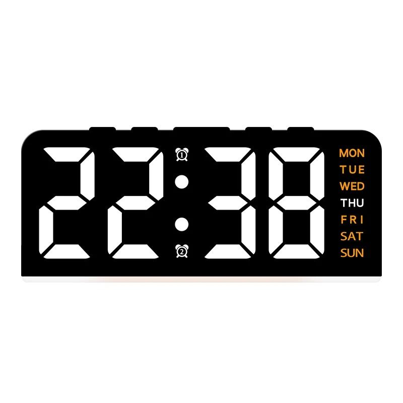 USB Powered Digital Alarm Clock With Mood Light Dual Alarm And Snooze 15