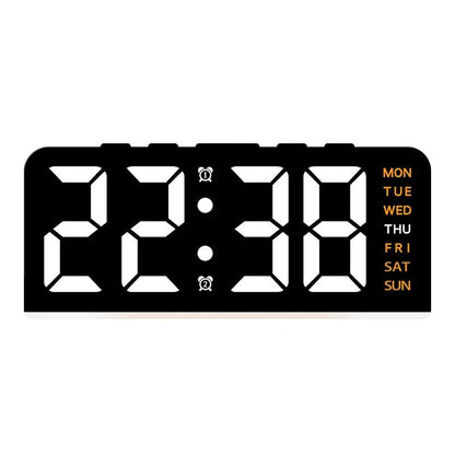 USB Powered Digital Alarm Clock With Mood Light Dual Alarm And Snooze 15