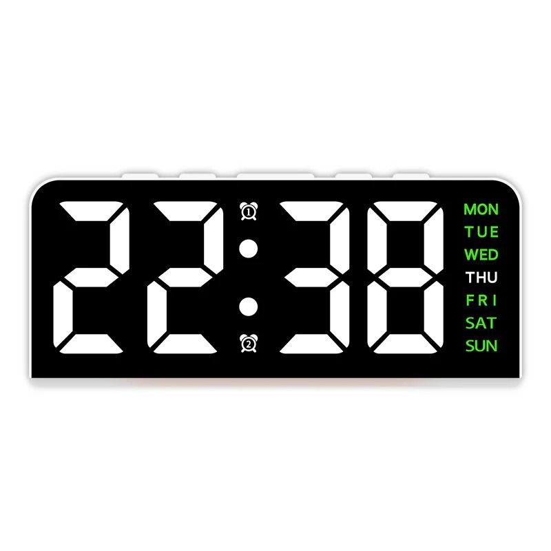 USB Powered Digital Alarm Clock With Mood Light Dual Alarm And Snooze 16
