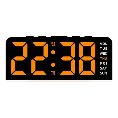 USB Powered Digital Alarm Clock With Mood Light Dual Alarm And Snooze 8