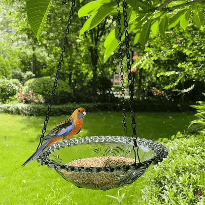 2in1 Hanging Bird Bath And Feeder Colorful Flower Shape For Attracting Hummingbirds To Your Garden