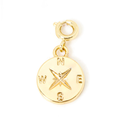 Gold Plated Brass Charms With Spring Ring Clasp Heart  Horseshoe Pendants For DIY Necklace  Bracele