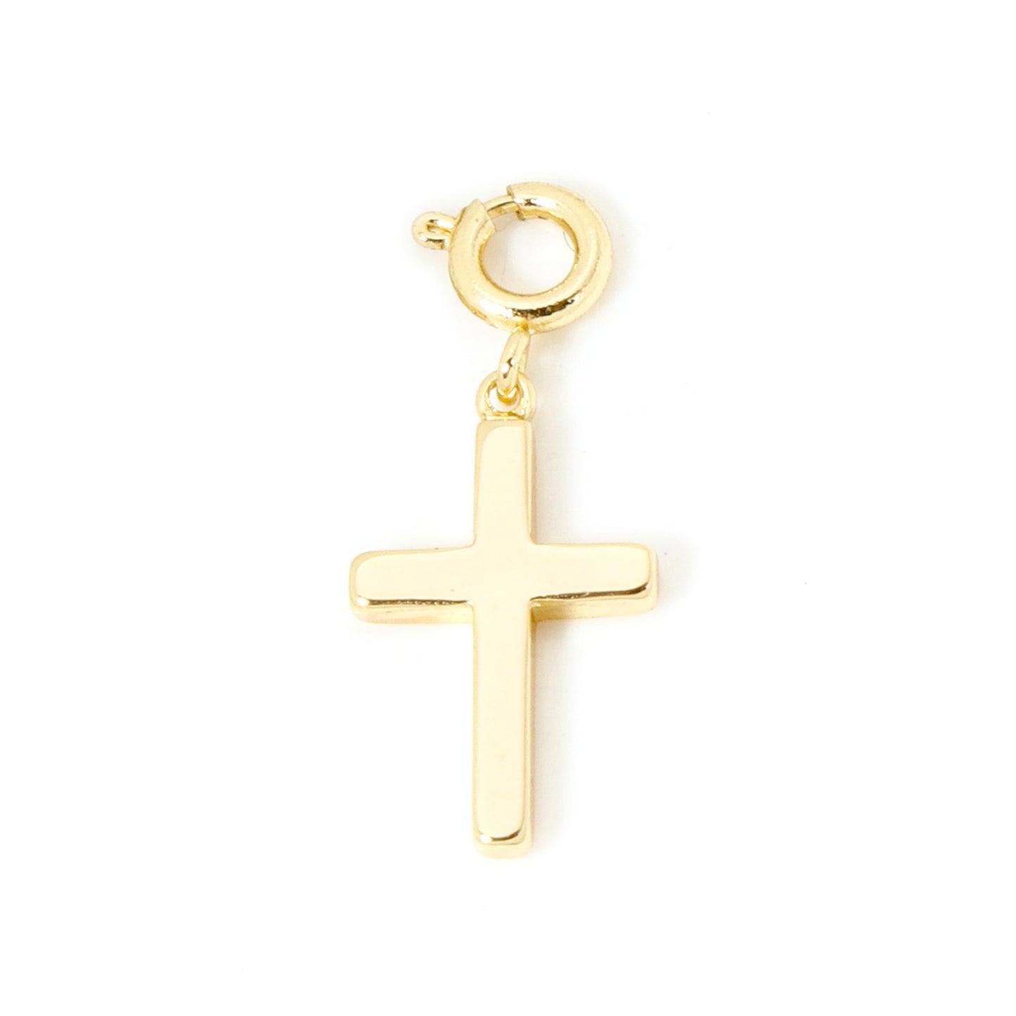 Gold Plated Brass Charms With Spring Ring Clasp Heart  Horseshoe Pendants For DIY Necklace  Bracele