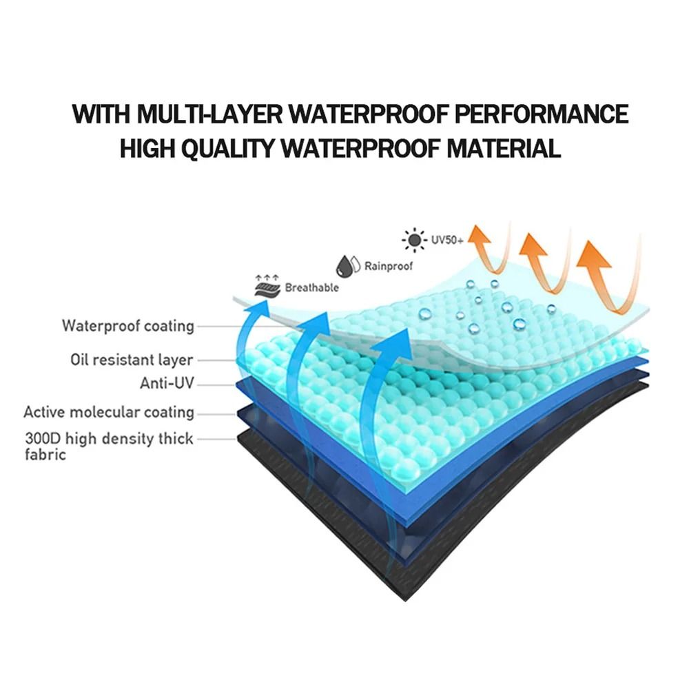 Waterproof Motorcycle Cover Dustproof UV Protective Indoor Outdoor Scooter Cover 3
