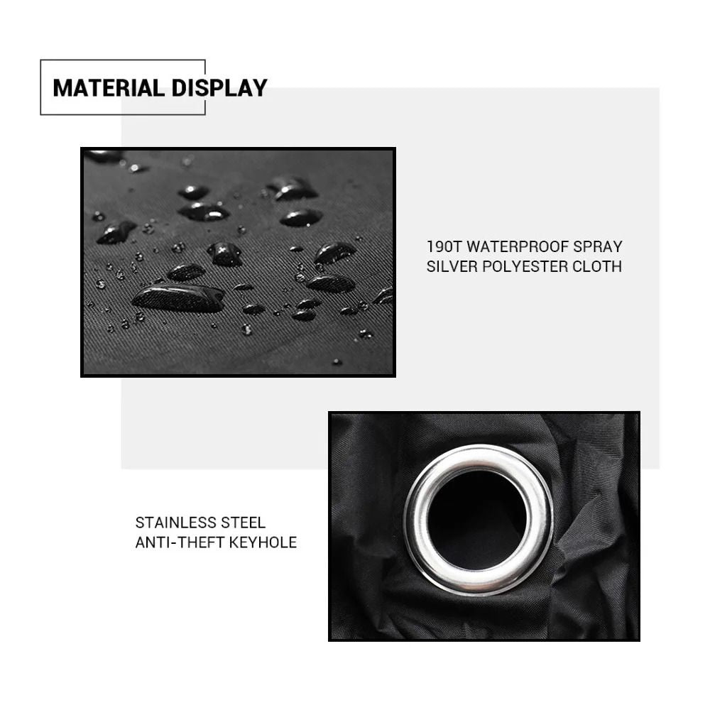 Waterproof Motorcycle Cover Dustproof UV Protective Indoor Outdoor Scooter Cover 4