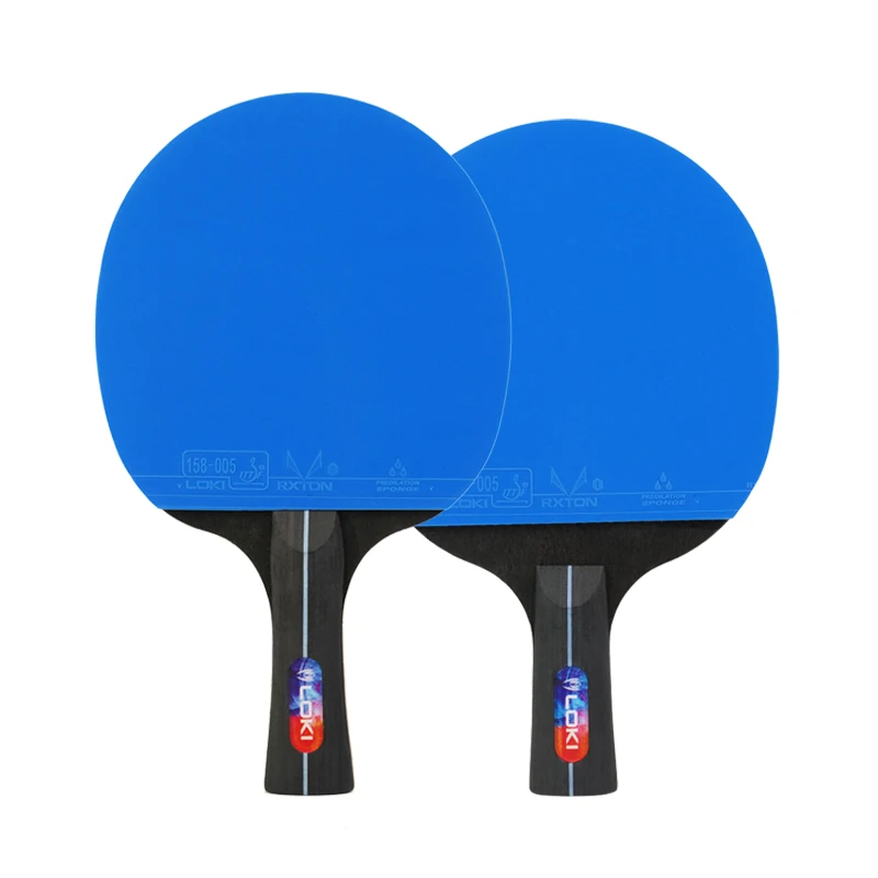 LOKI K5000 Table Tennis Racket Set Home Entertainment Ping Pong Rackets With Premium Blue Rubber 4